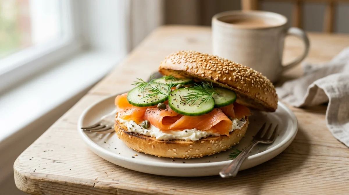 recette bagel saumon