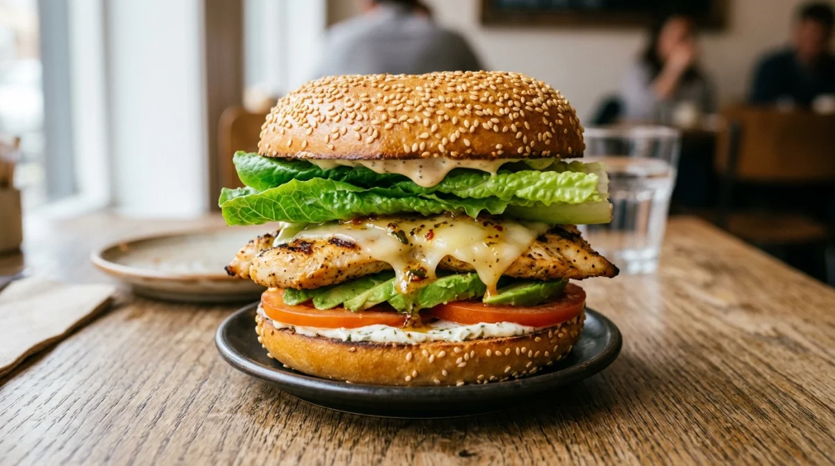 bagel au poulet