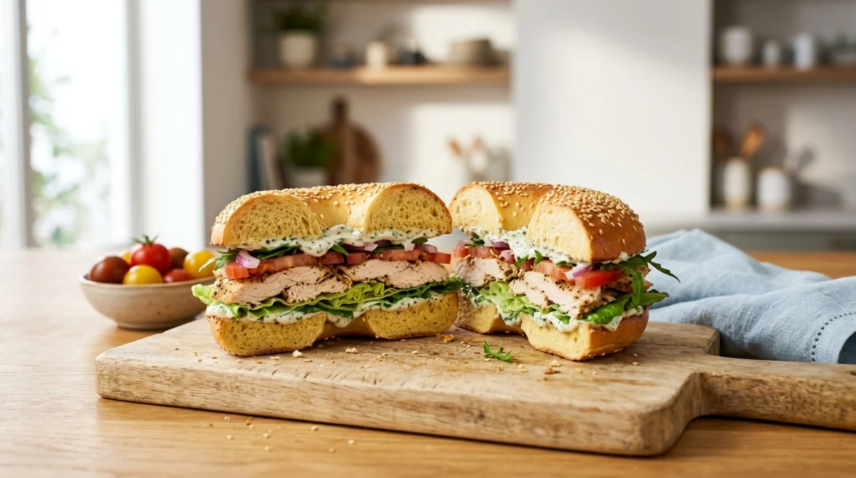 bagel au poulet