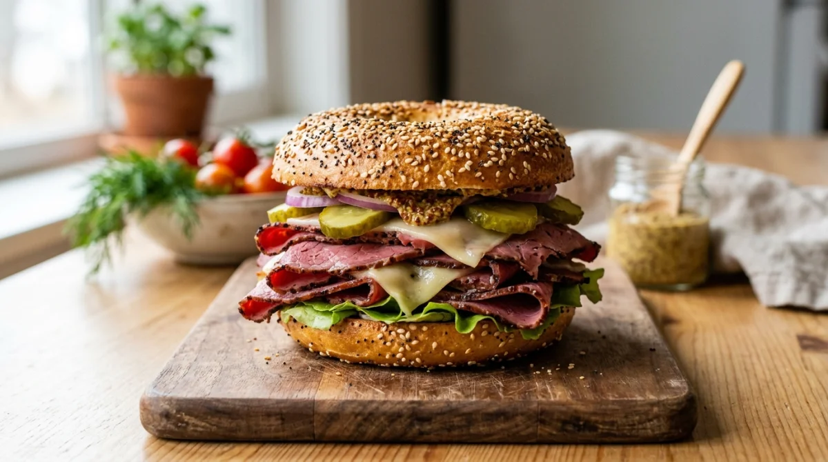 bagel pastrami
