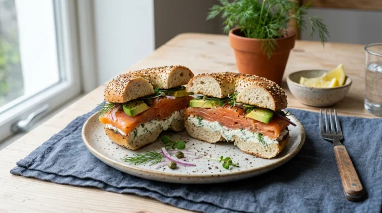bagel saumon avocat fromage frais